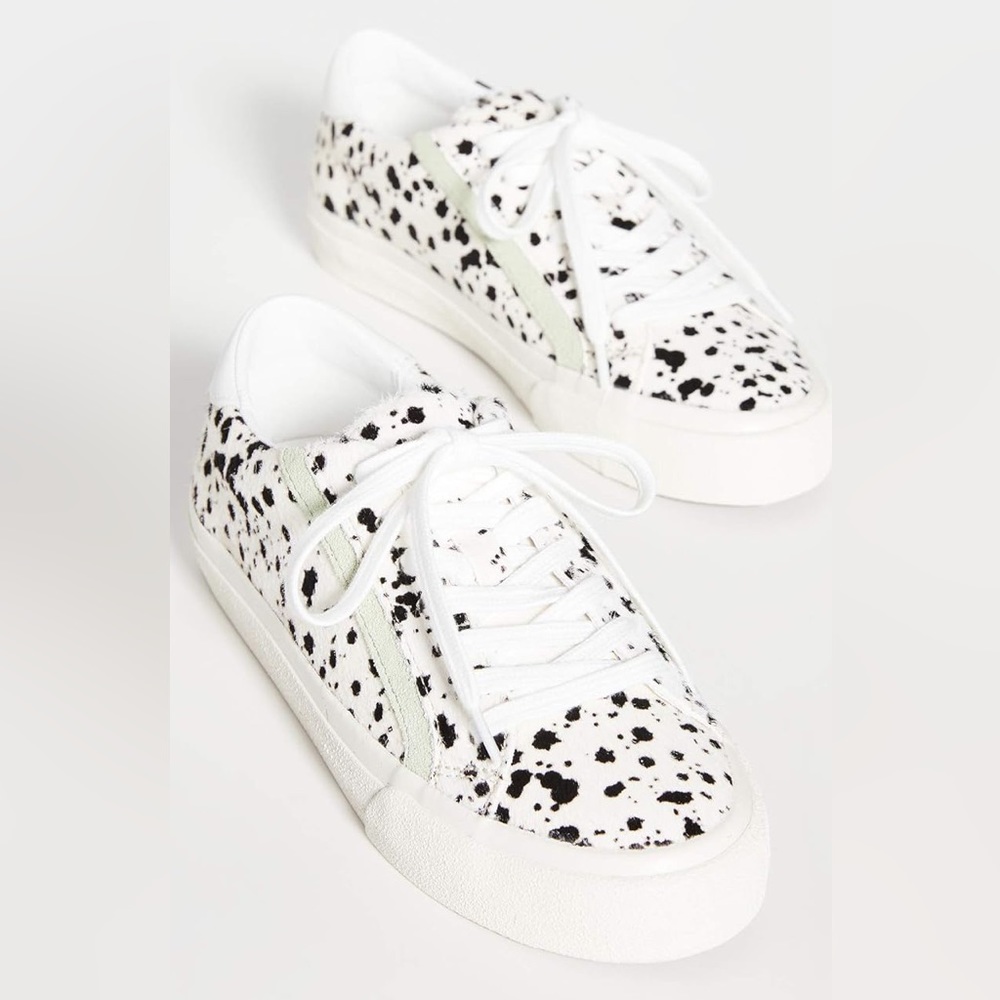 MADEWELL Pony Hair Dalmation Print Low Top Sidewalk Sneaker Spot Dot Size 10